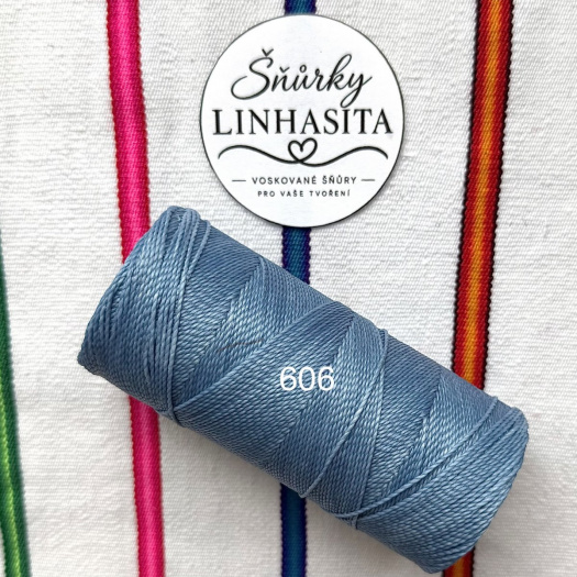 Linhasita 1 mm 606 celá cívka (světlá modrá)