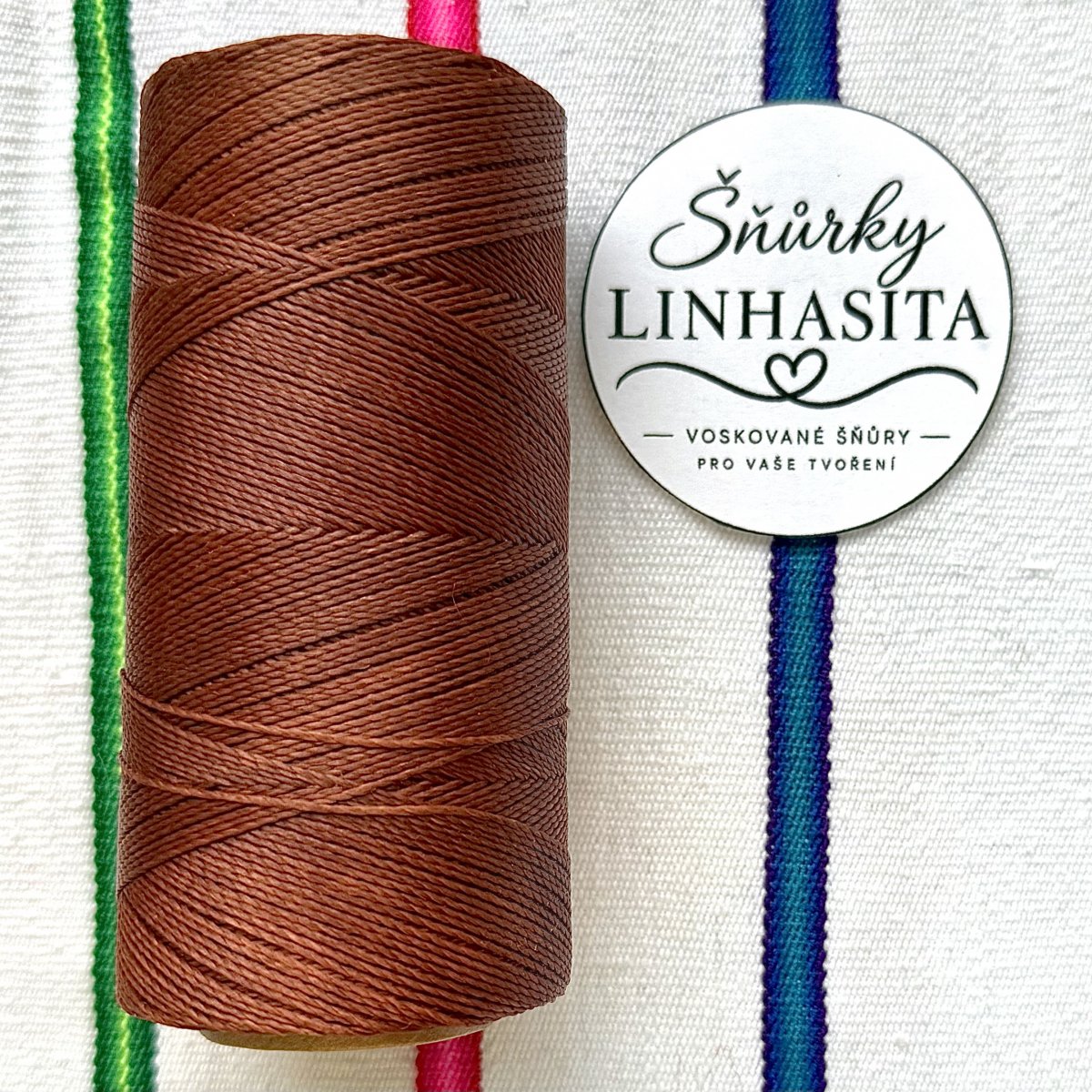 Linhasita 0,75 mm 25 celá cívka (hnědá)