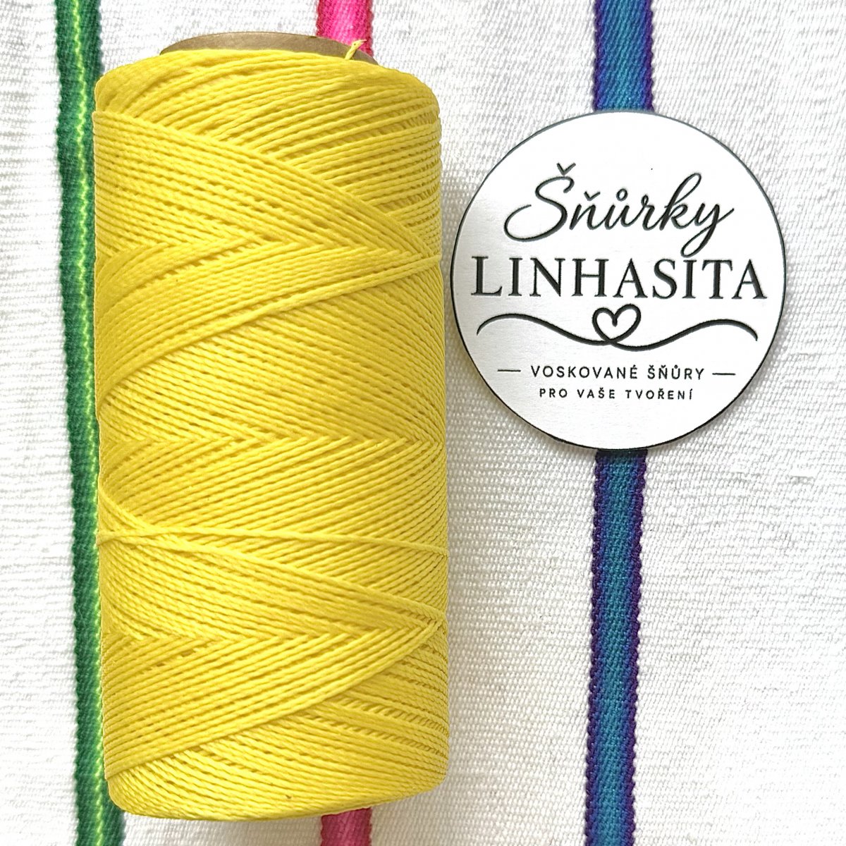 Linhasita 0,75 mm 37 celá cívka (kanárkově žlutá)