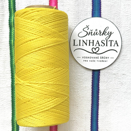 Linhasita 0,5 mm 37 celá cívka (kanárkově žlutá)
