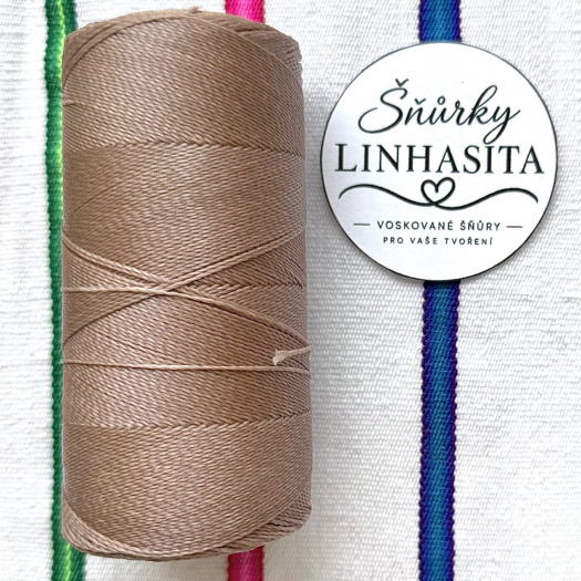 Linhasita 0,75 mm 65 celá cívka (růžově hnědá)