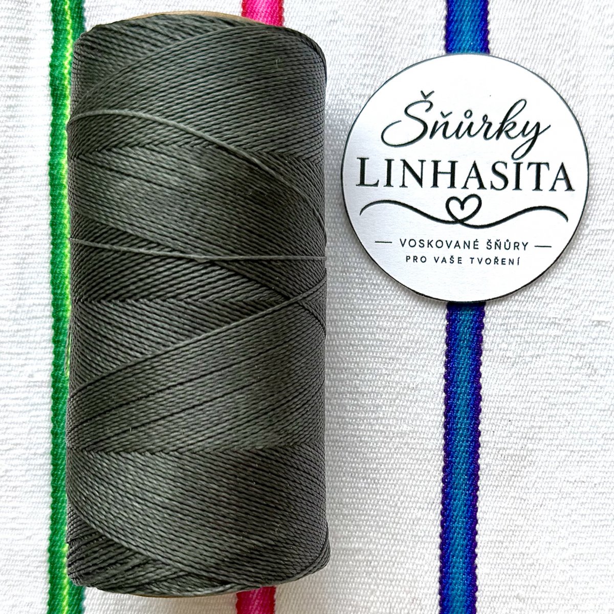 Linhasita 0,5 mm 64 celá cívka (olivová)