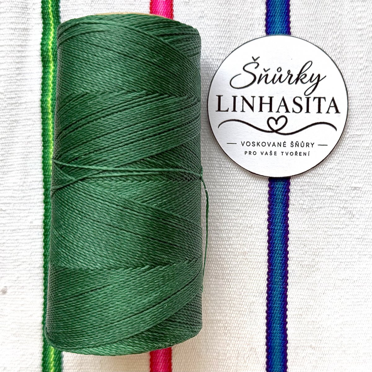 Linhasita 0,5 mm 87 celá cívka (tmavě zelená)
