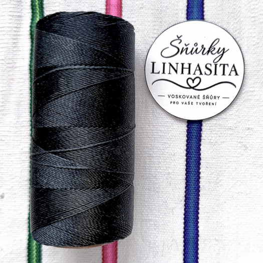 Linhasita 0,75 mm 691 celá cívka (tmavě ocelová)