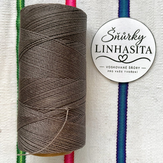 Linhasita 0,5 mm 207 celá cívka (šedohnědá)