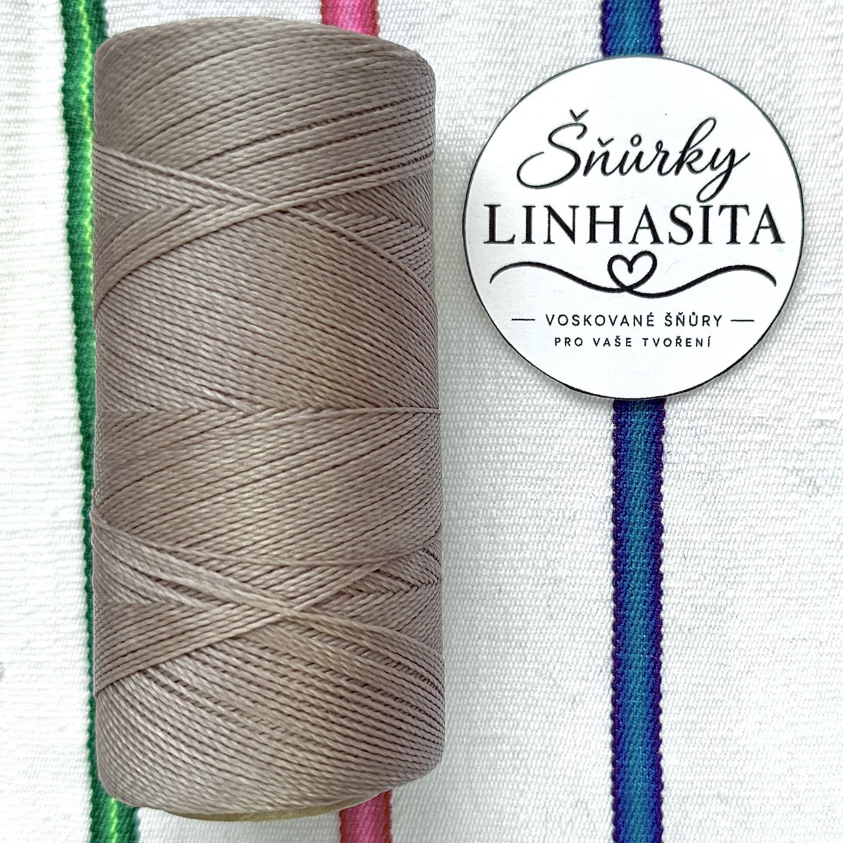 Linhasita 0,75 mm 213 celá cívka (studená béžová)