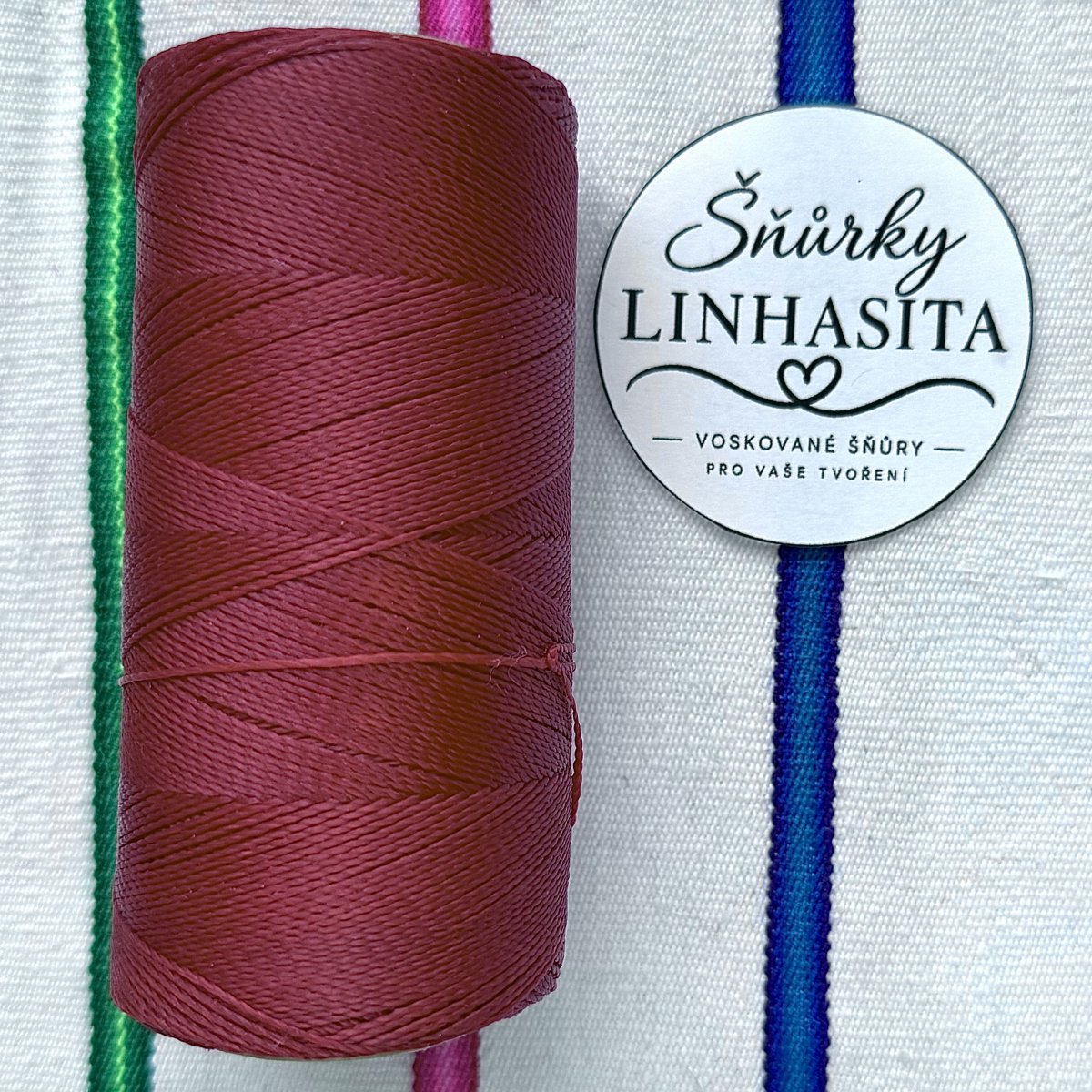 Linhasita 0,75 mm 235 celá cívka (malinově červená)