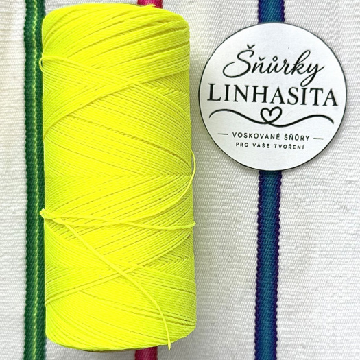 Linhasita 0,5 mm 326 celá cívka (neonově žlutá)