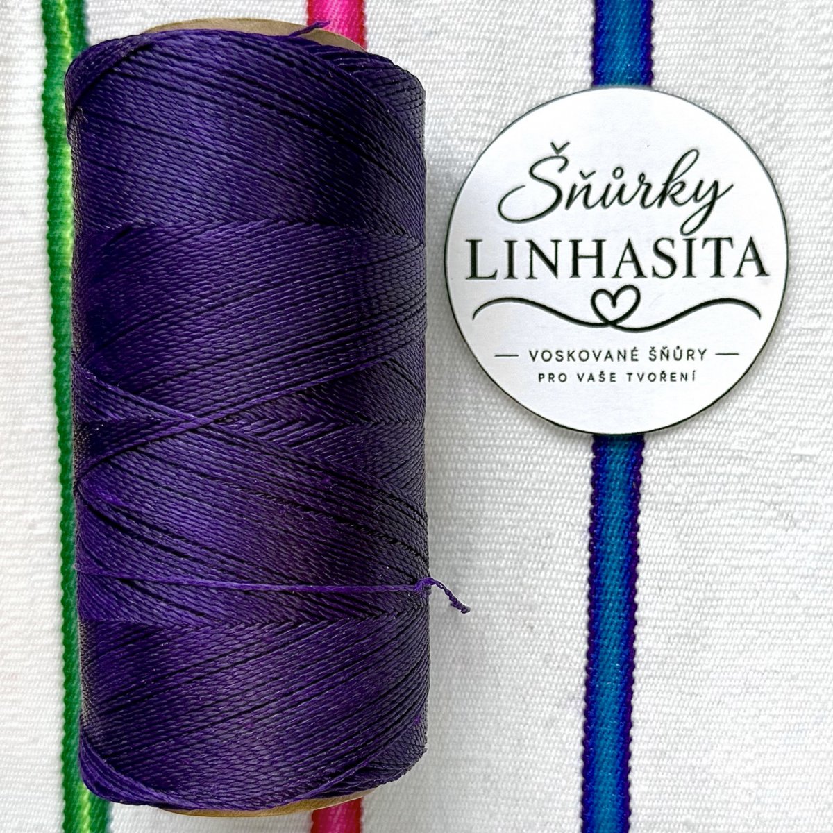 Linhasita 0,75 mm 369 celá cívka (fialová)