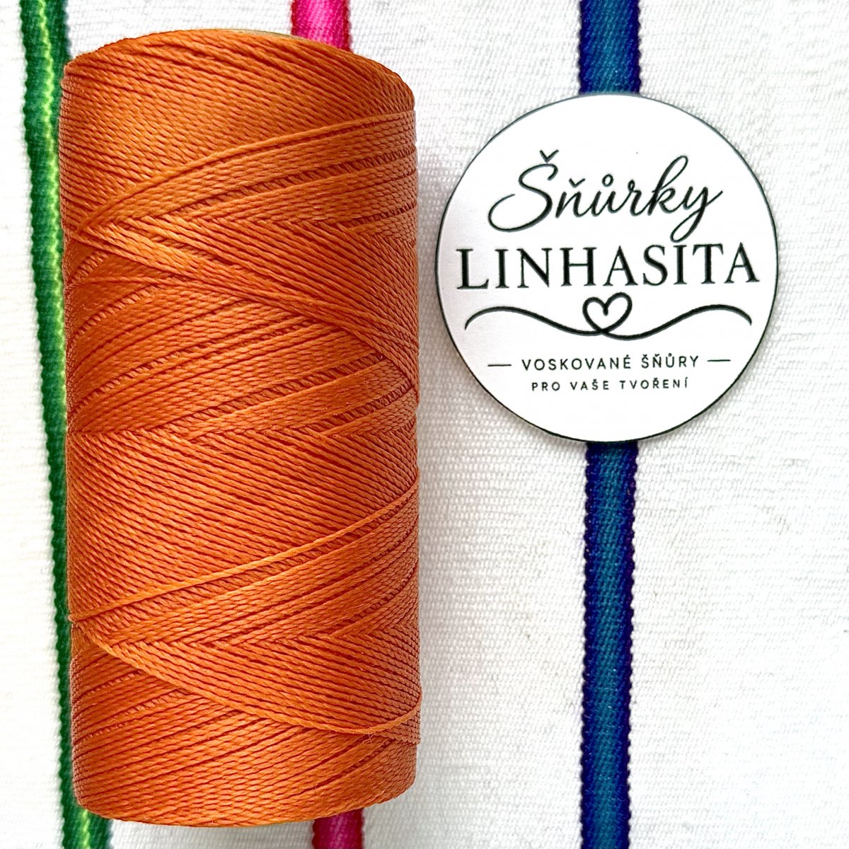 Linhasita 0,5 mm 387 celá cívka (oranžová)