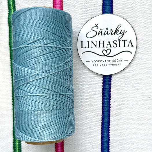 Linhasita 0,75 mm 398 celá cívka (tyrkysová)