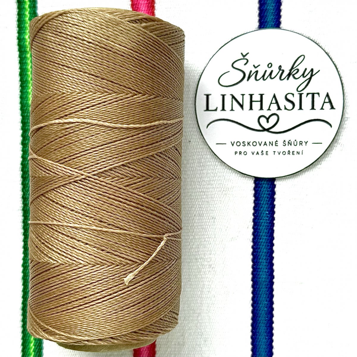 Linhasita 0,75 mm PALHA celá cívka (hnědá)