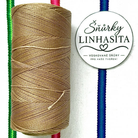 Linhasita 0,75 mm PALHA celá cívka (hnědá)