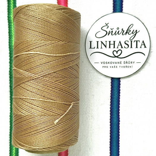 Linhasita 0,75 mm 18 celá cívka (písková)