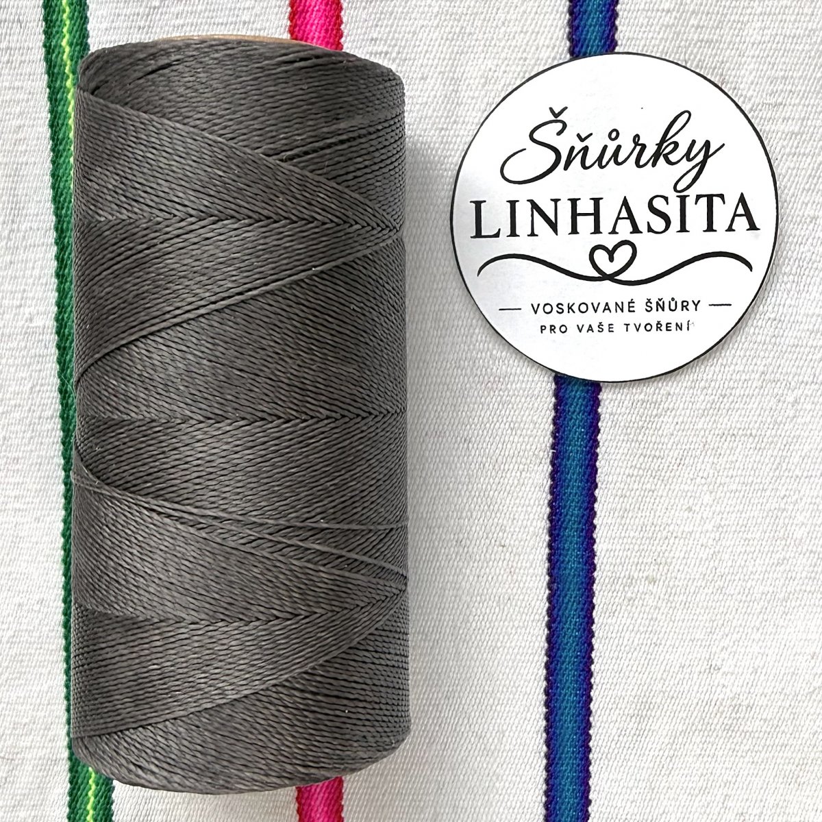 Linhasita 0,75 mm 665 celá cívka (tmavě šedá)