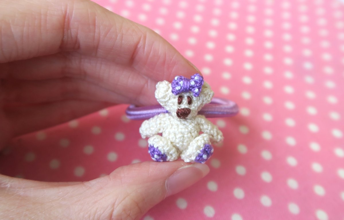 Gumička medvídková..fialová