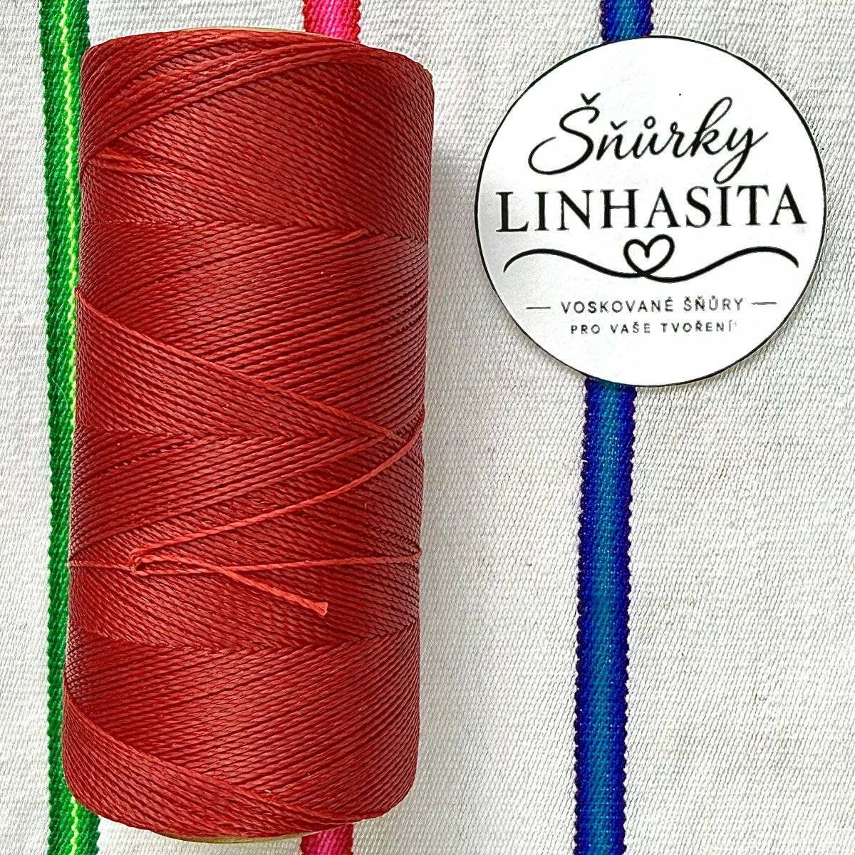 Linhasita 0,5 mm 677 celá cívka (červená)