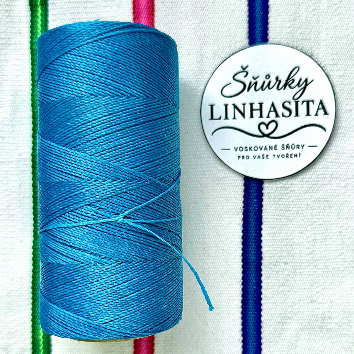 Linhasita 0,75 mm 707 celá cívka (tyrkysová)