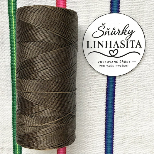 Linhasita 0,75 mm 844 celá cívka (studená hnědá)