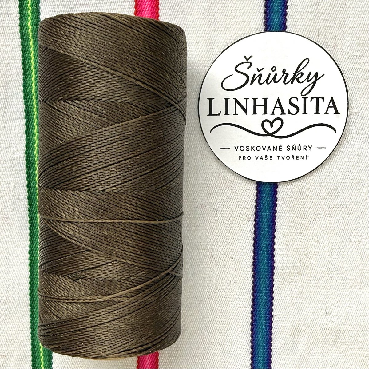 Linhasita 0,5 mm 844 celá cívka (studená hnědá)
