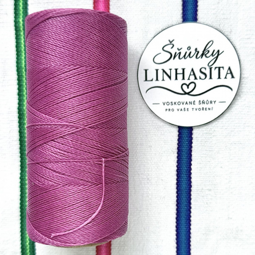 Linhasita 0,75 mm 899 celá cívka (růžová)