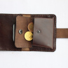 Dámská kožená peněženka - tmavě hnědá