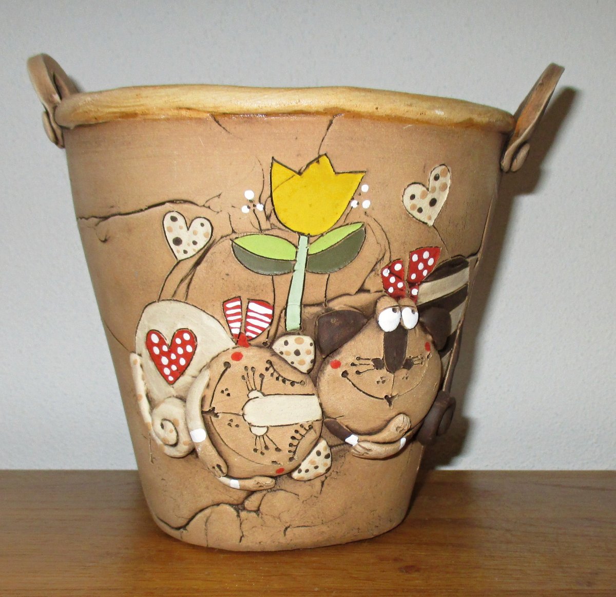 Obal na květináč - Kočky