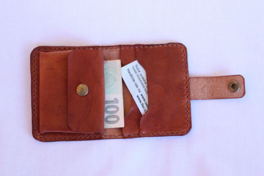 Dámská kožená peněženka - hnědá