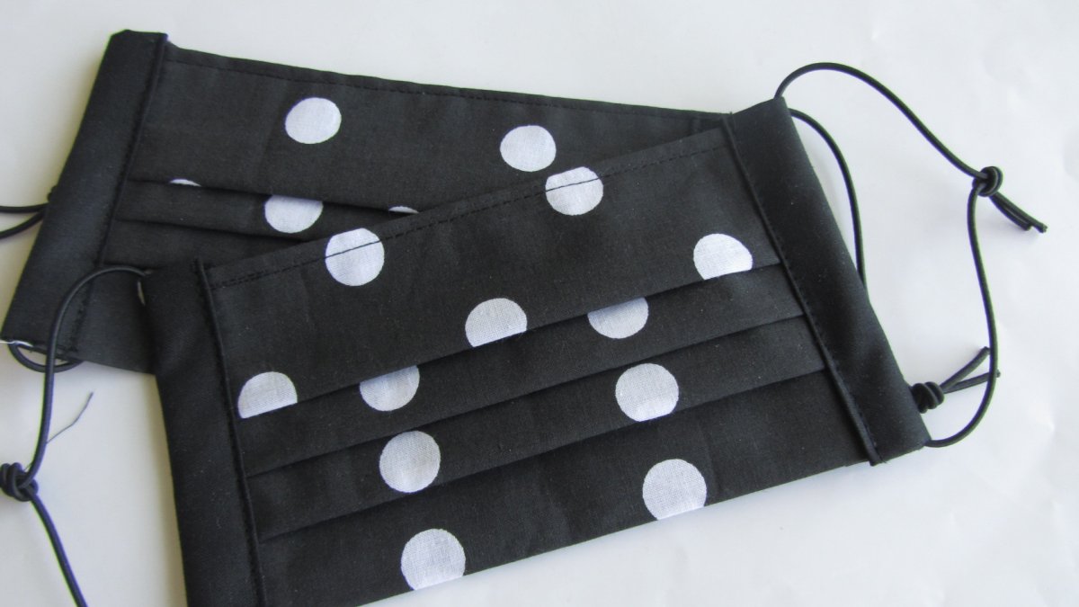 Rouška - Černá s puntíky