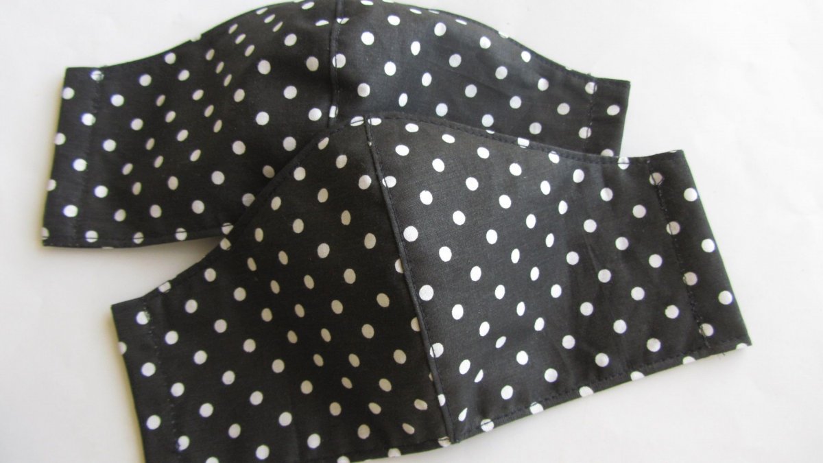 Rouška - Černá s puntíky