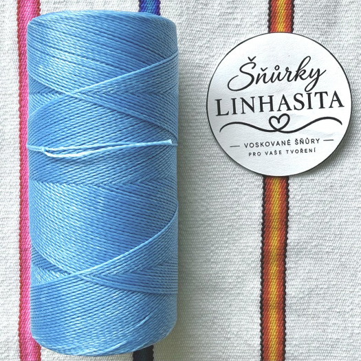 Linhasita 0,75 mm 1443 celá cívka (světlá modrá)
