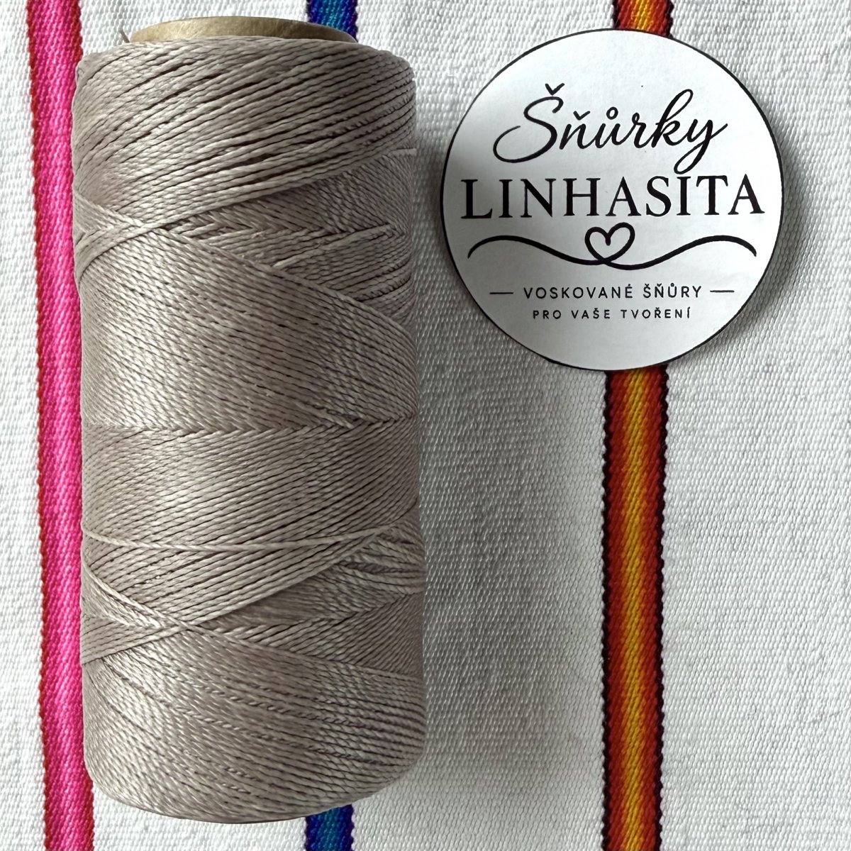 Linhasita 0,5 mm 05 celá cívka (béžovošedá)