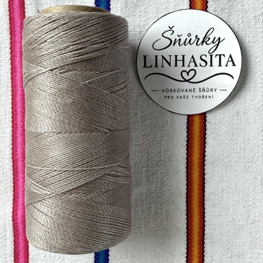 Linhasita 0,5 mm 05 celá cívka (béžovošedá)