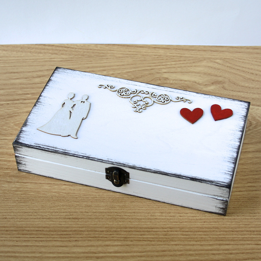 Svatební krabička na peníze - nápisy na přání