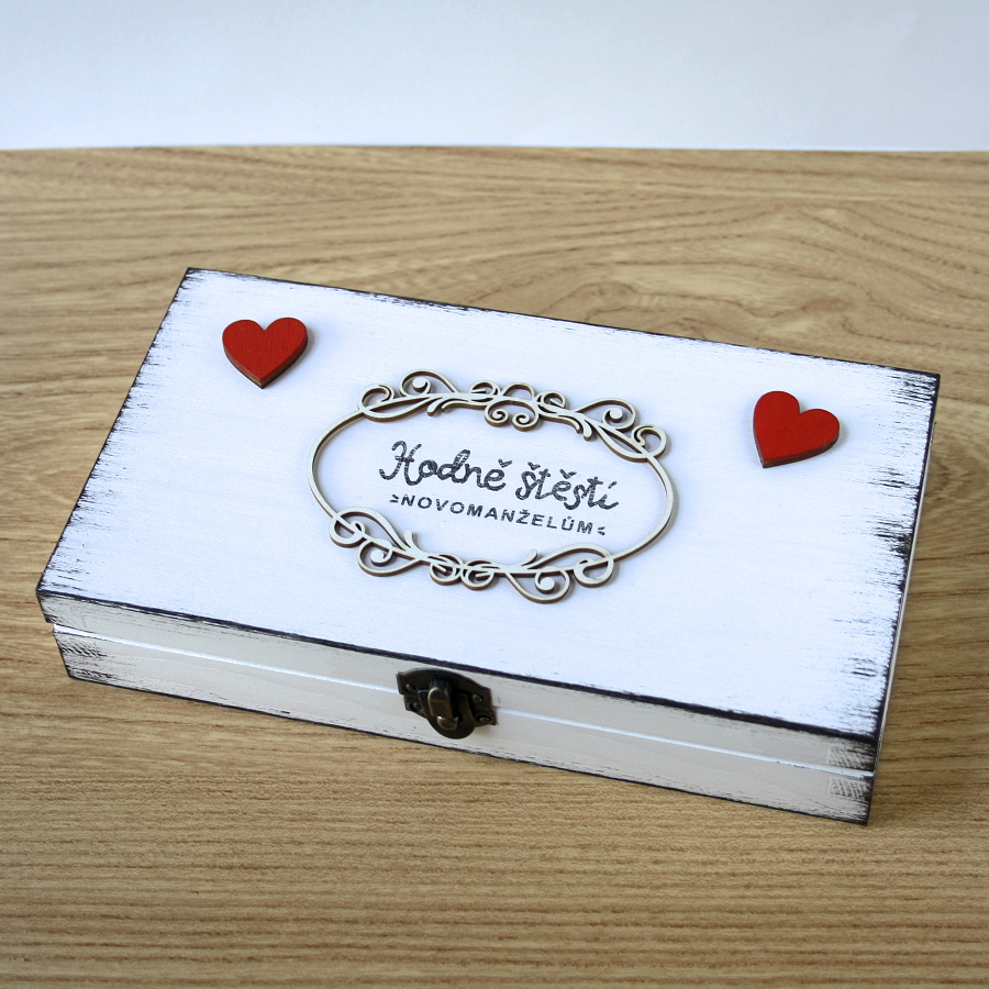 Svatební krabička na peníze - ihned skladem
