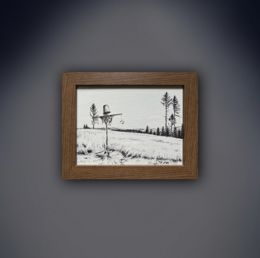 Perokresba - Strašák, 24x19cm