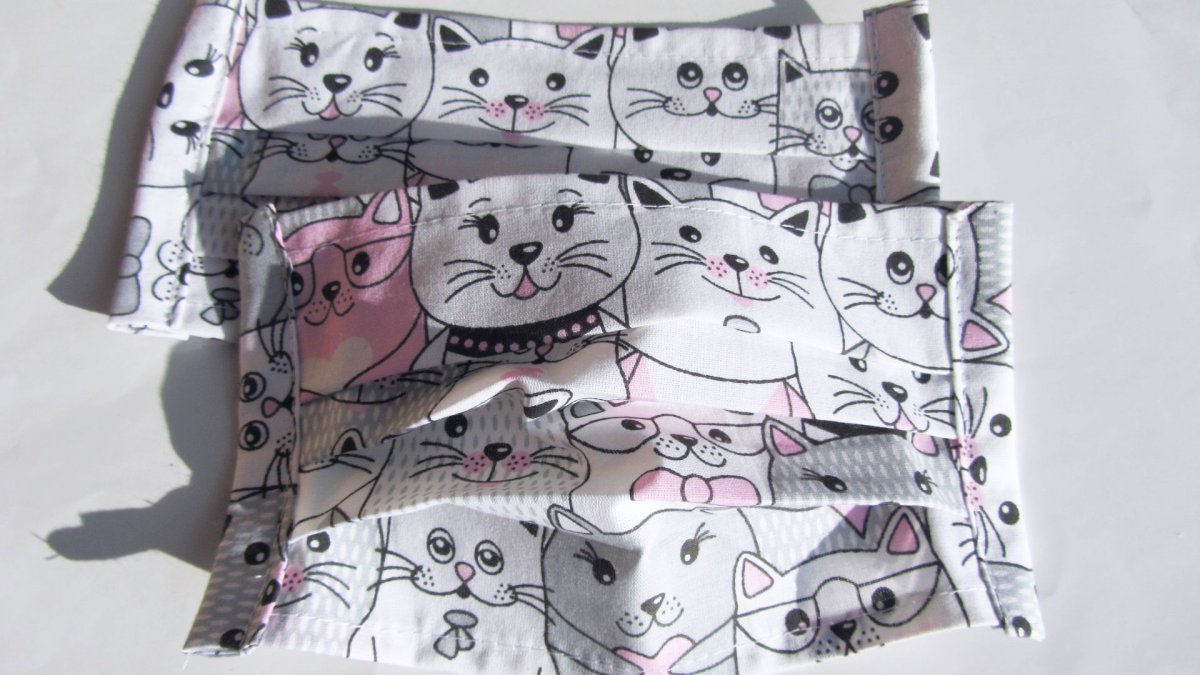 Rouška dvouvrstvá - Kočičí párty