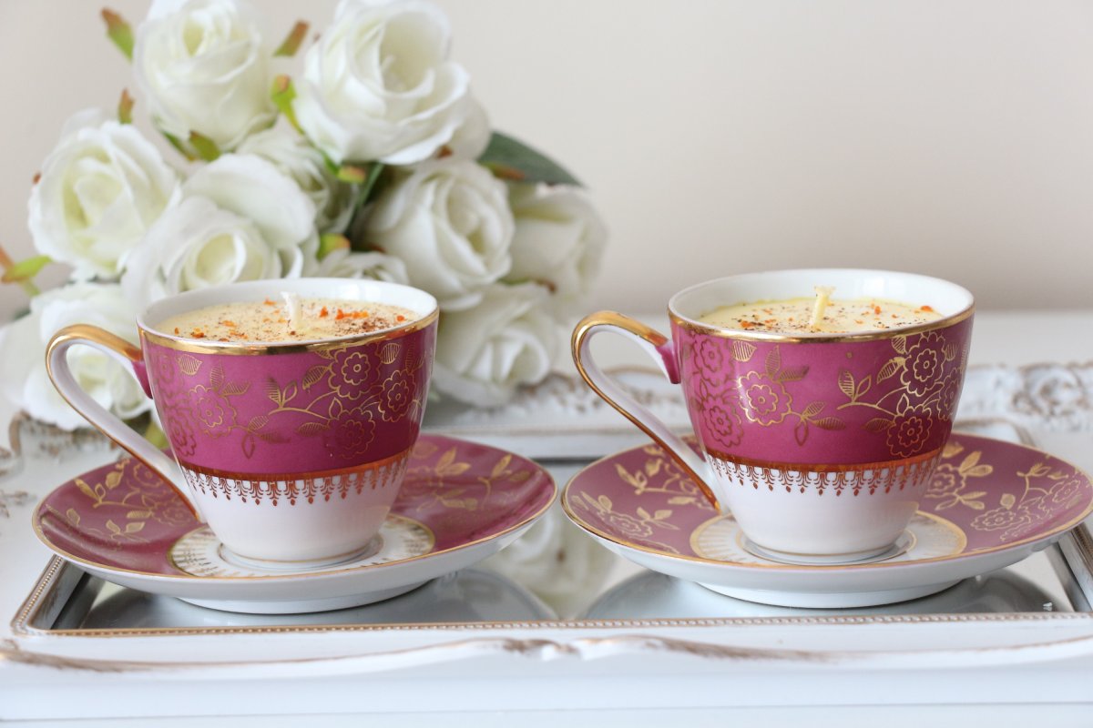 Přátelské šálky pomeranč se  skořici