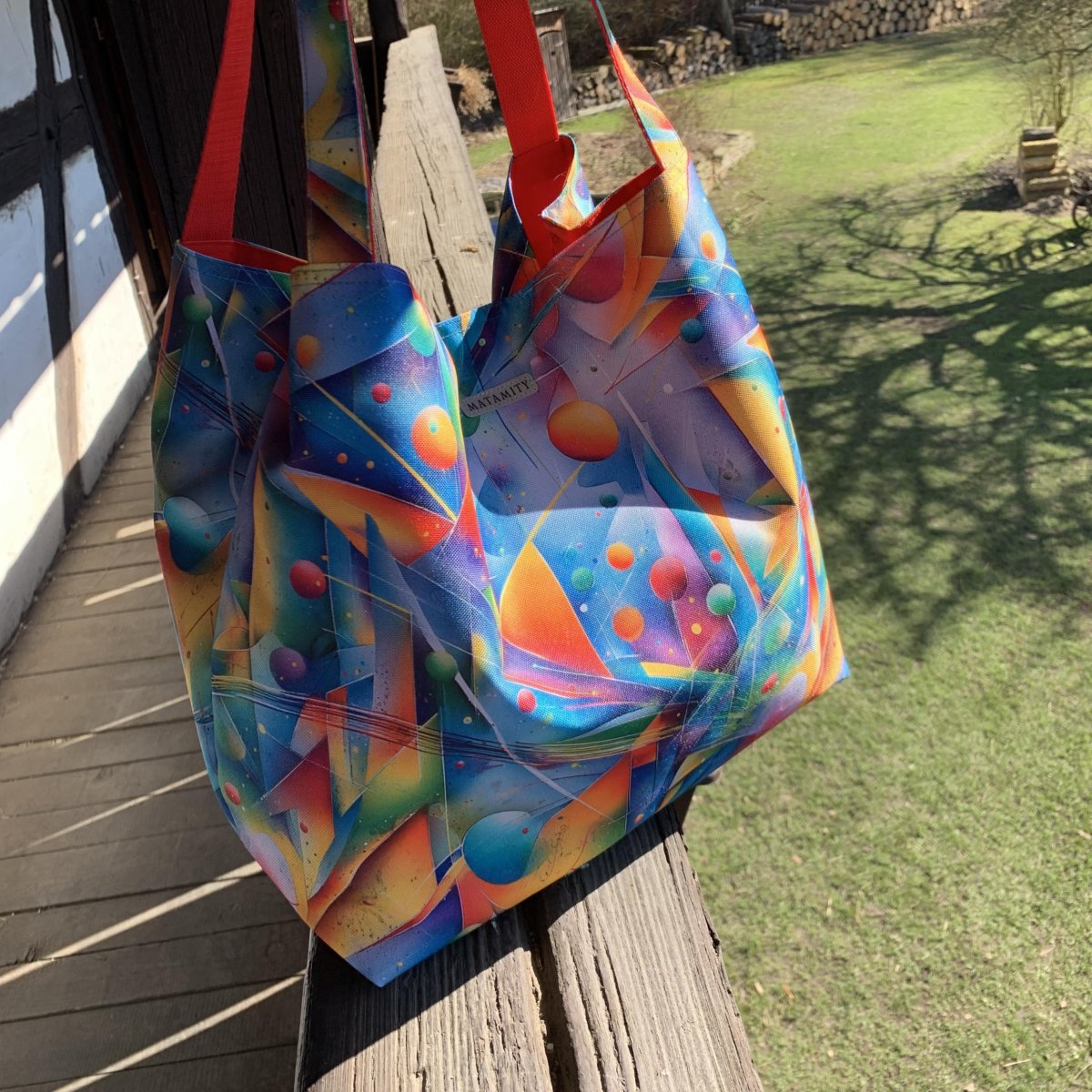 Barevná geometrie - Kabelko - taška 