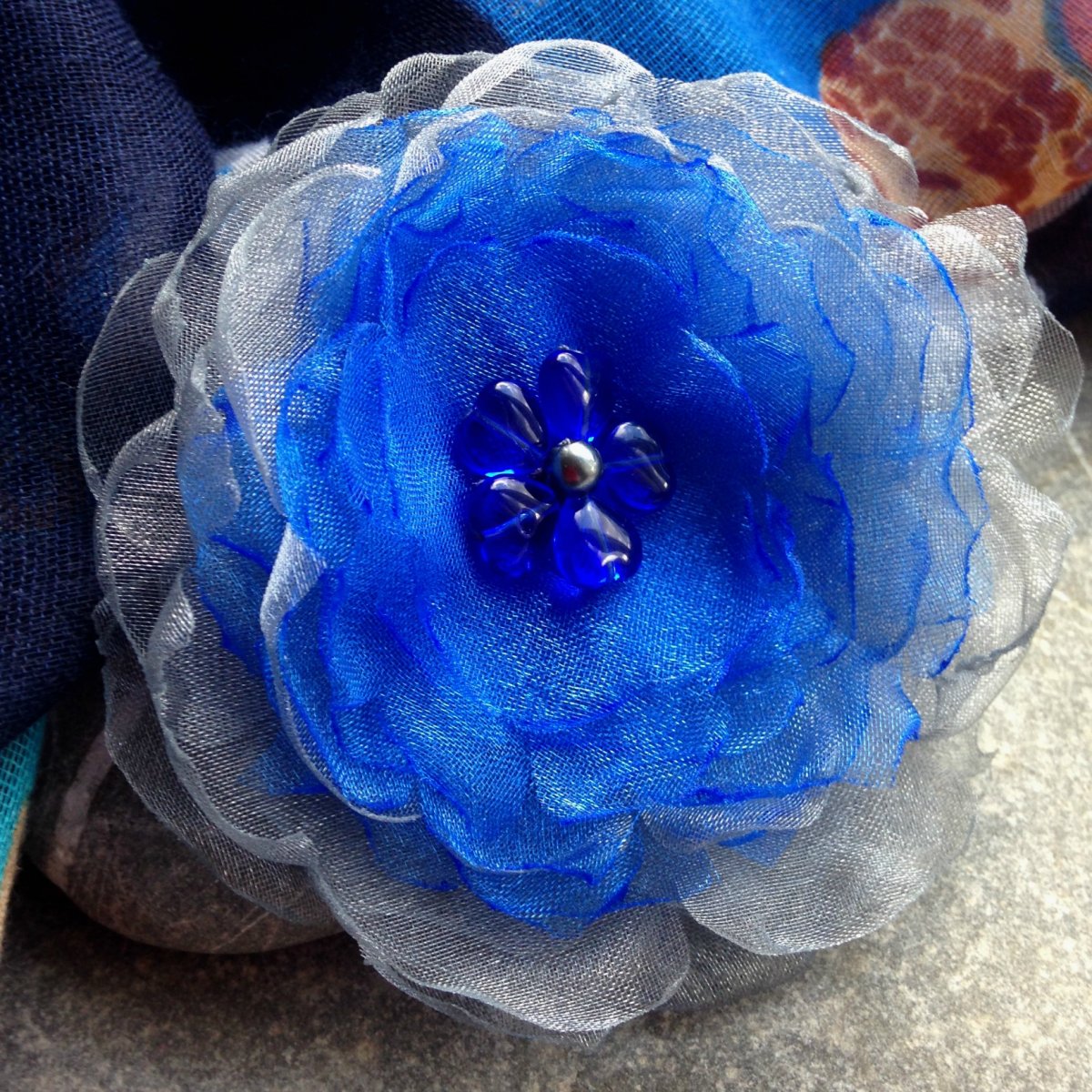 Brož Chrpa srdíčková