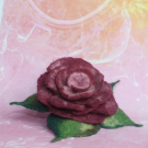 Brož - Růže vínová s kresbou