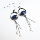 Lapis lazuli s perličkami