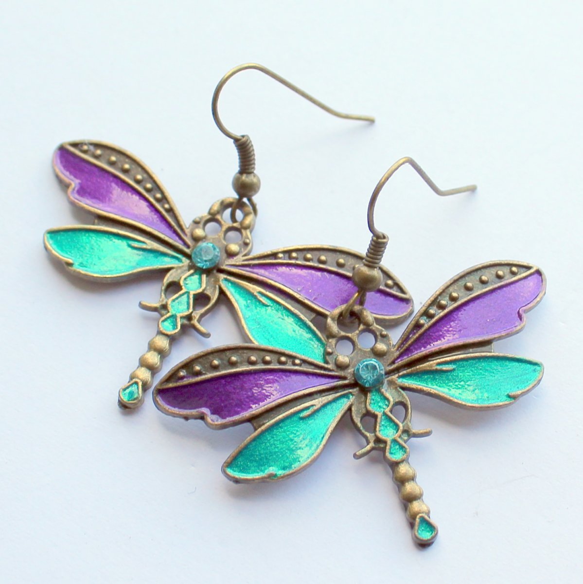 Vážky - náušnice