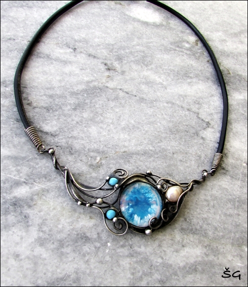 Náhrdelník - lagon bleu