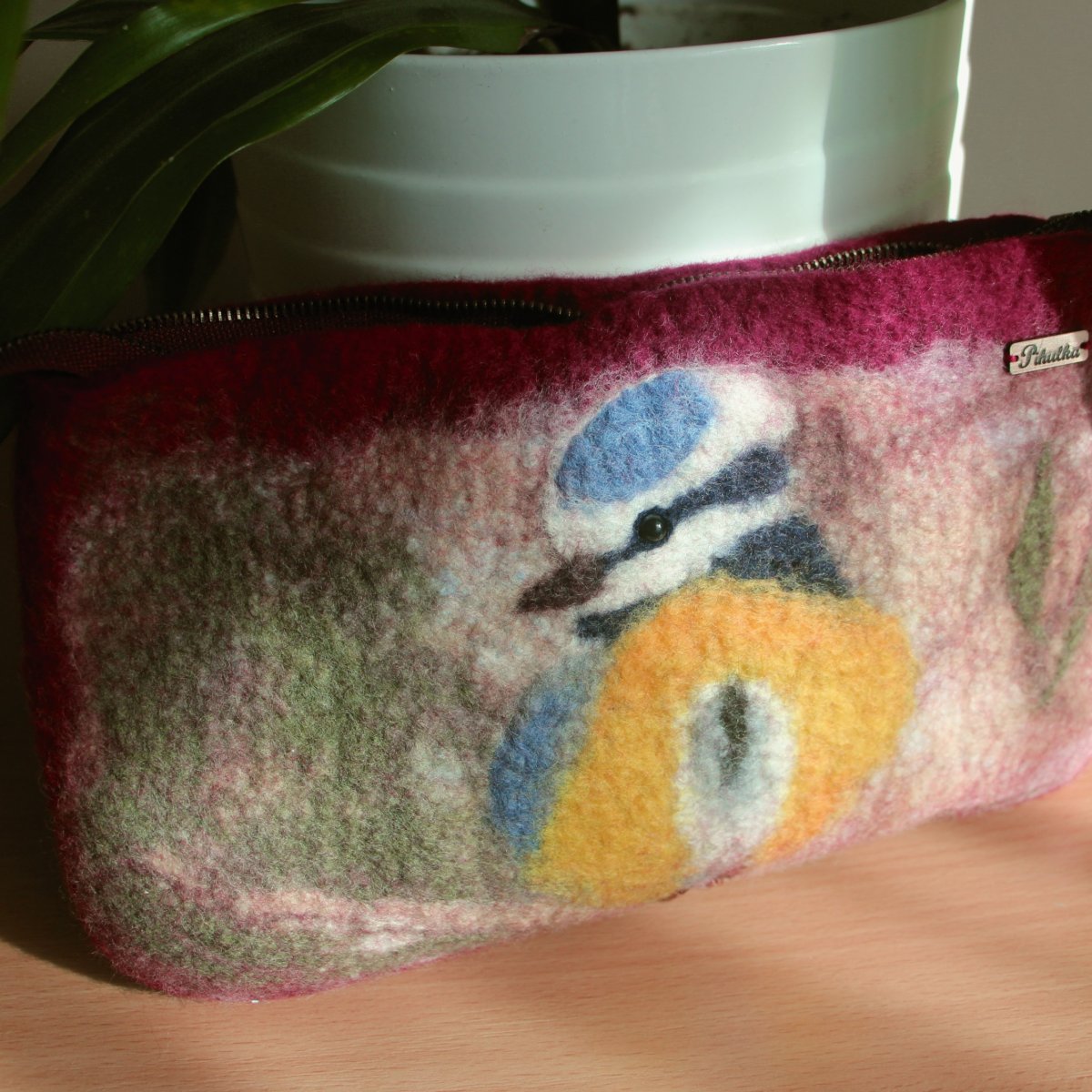 Kosmetická taštička - sýkorka modřinka 