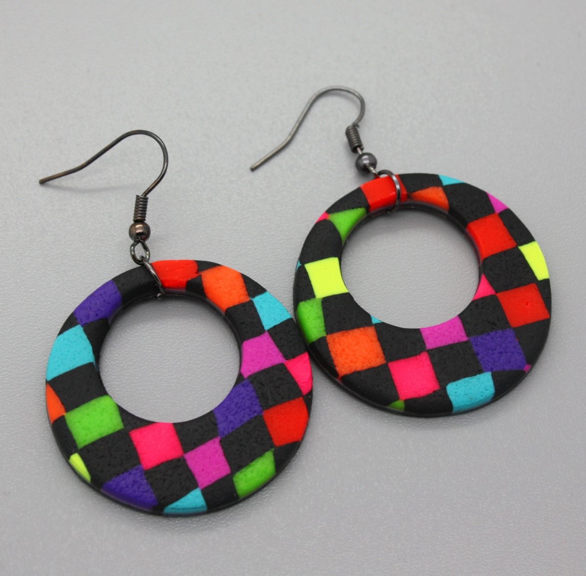 vzorované náušnice - velké