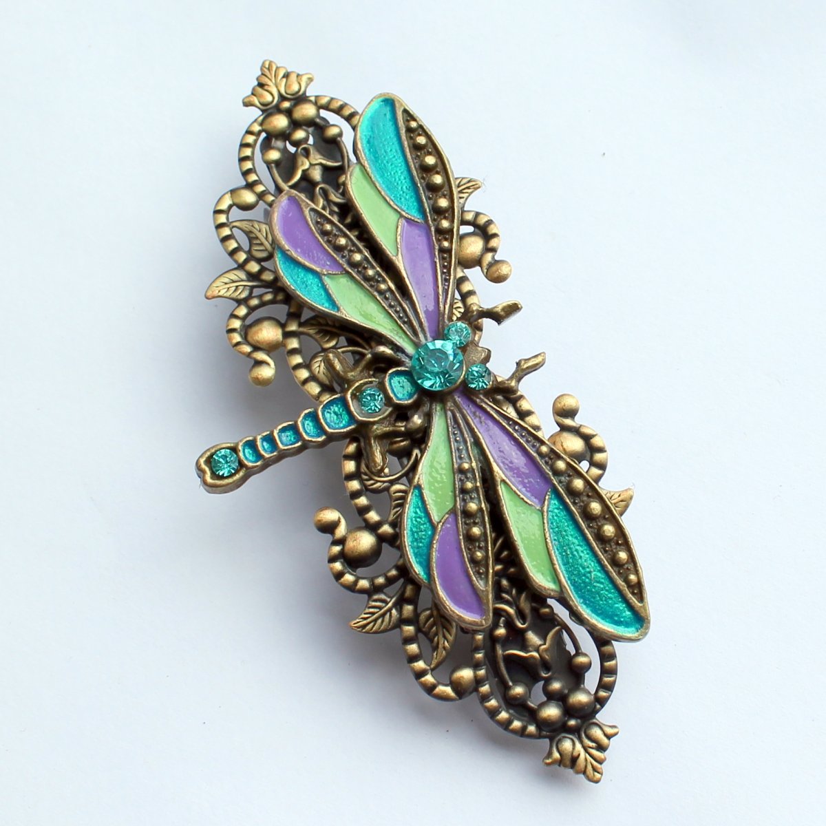 Luxusní francouzská sponka s vážkou