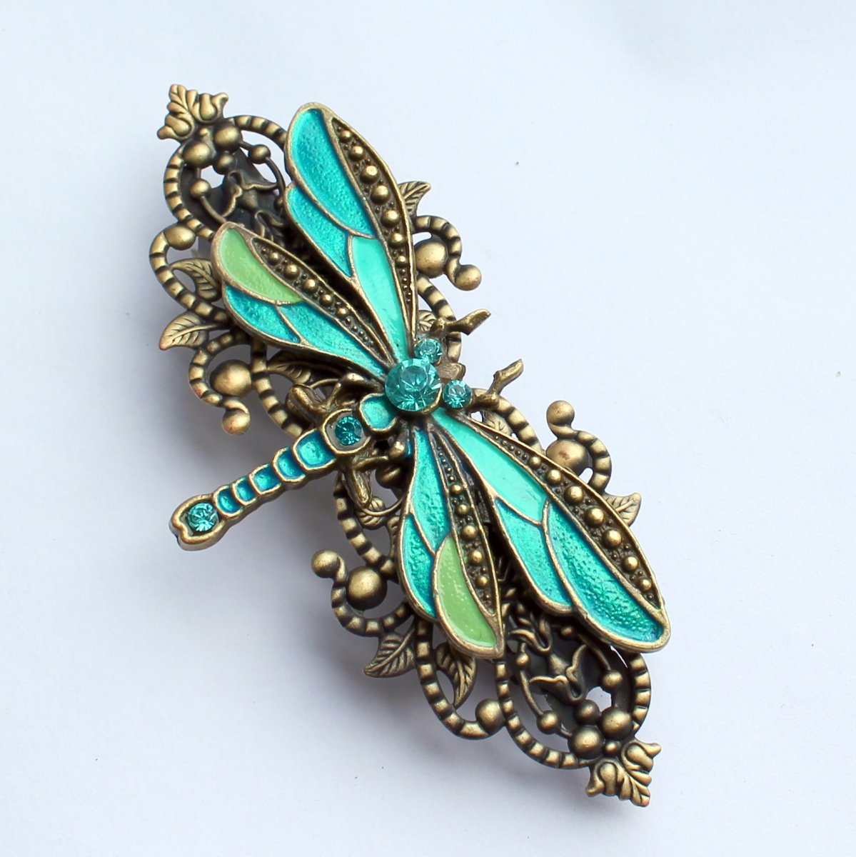 Luxusní francouzská sponka s vážkou