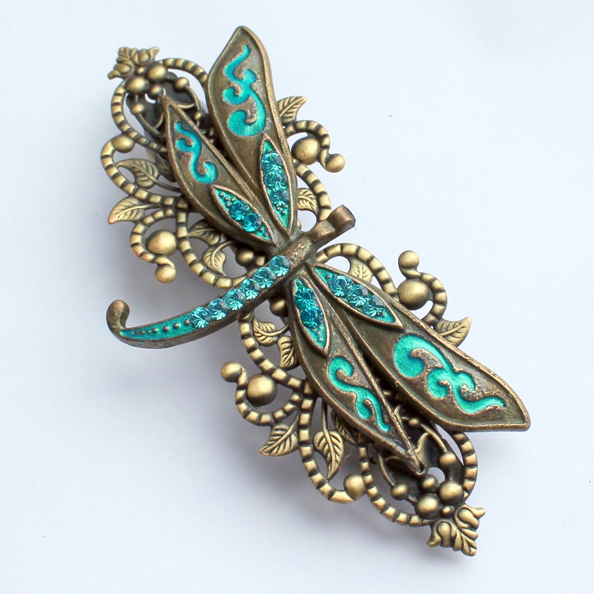 Luxusní francouzská sponka s vážkou