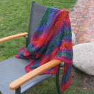 Pletený lístečkový šátek